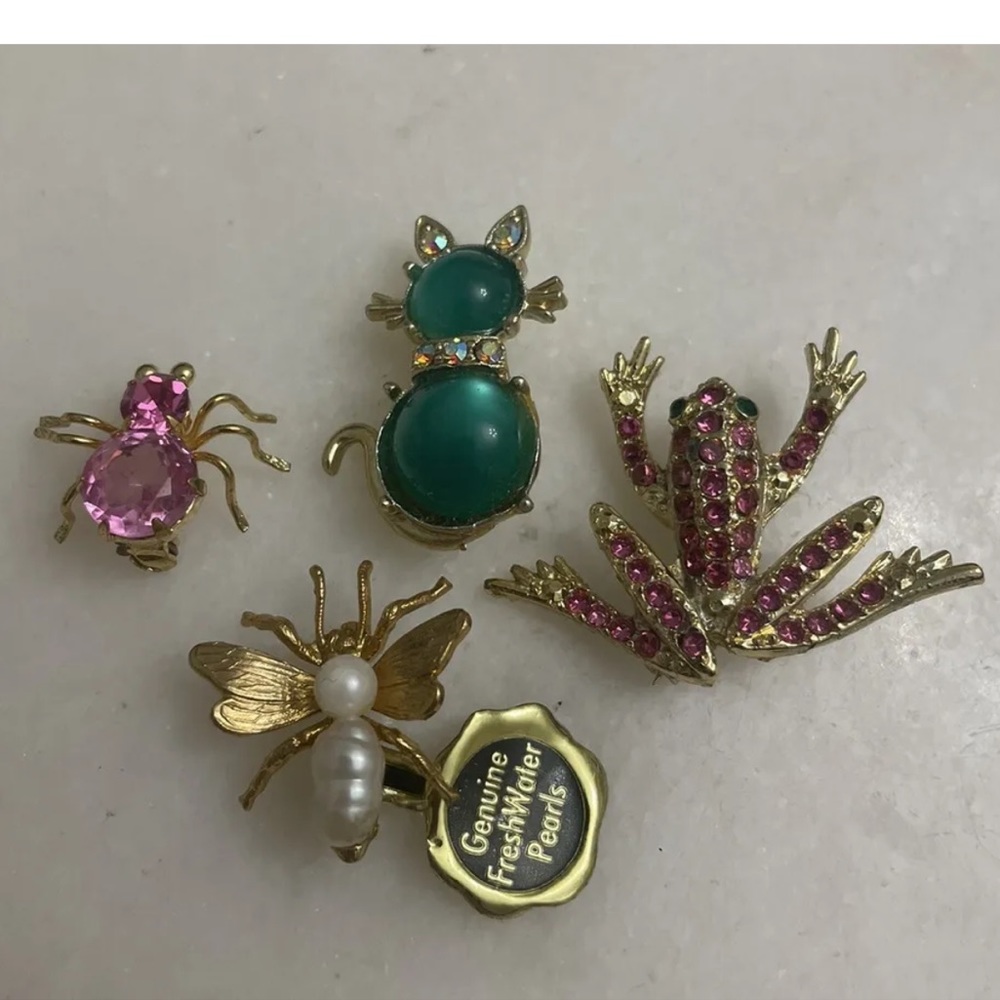 Vintage Animal Brooch Lot